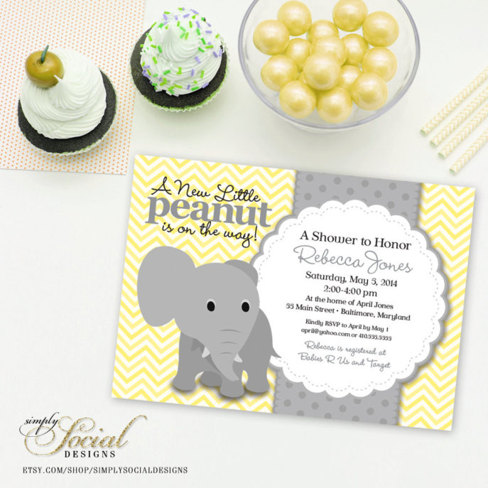 Large Size of Baby Shower:inspirational Elephant Baby Shower Invitations Photo Concepts Baby Shower Elephant Template Beautiful Elephant Baby Shower Baby Shower Elephant Template Beautiful Elephant Baby Shower Invitation Yellow Chevron And Grey
