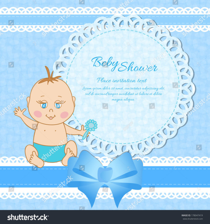 Large Size of Baby Shower:stylish Baby Shower Wishes Picture Inspirations Baby Shower Wishes Baby Shower Greeting Card Baby Boy Stock Vector 178047419 Shutterstock