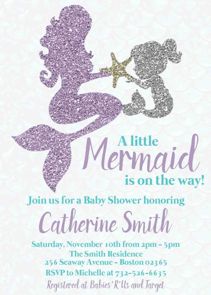 Large Size of Baby Shower:63+ Delightful Cheap Baby Shower Invitations Image Inspirations Cheap Baby Shower Invitations Mermaid Baby Shower Invitation Mother Baby Under The Sea Party Teal Teal And Lavender Glitter Mermaid Mother And Child Baby Shower Invitation