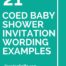 Baby Shower:Precious Coed Baby Shower Picture Designs Coed Baby Shower 21 Coed Baby Shower Invitation Wording Examples Pinterest Shower 21 Coed Baby Shower Invitation Wording Examples
