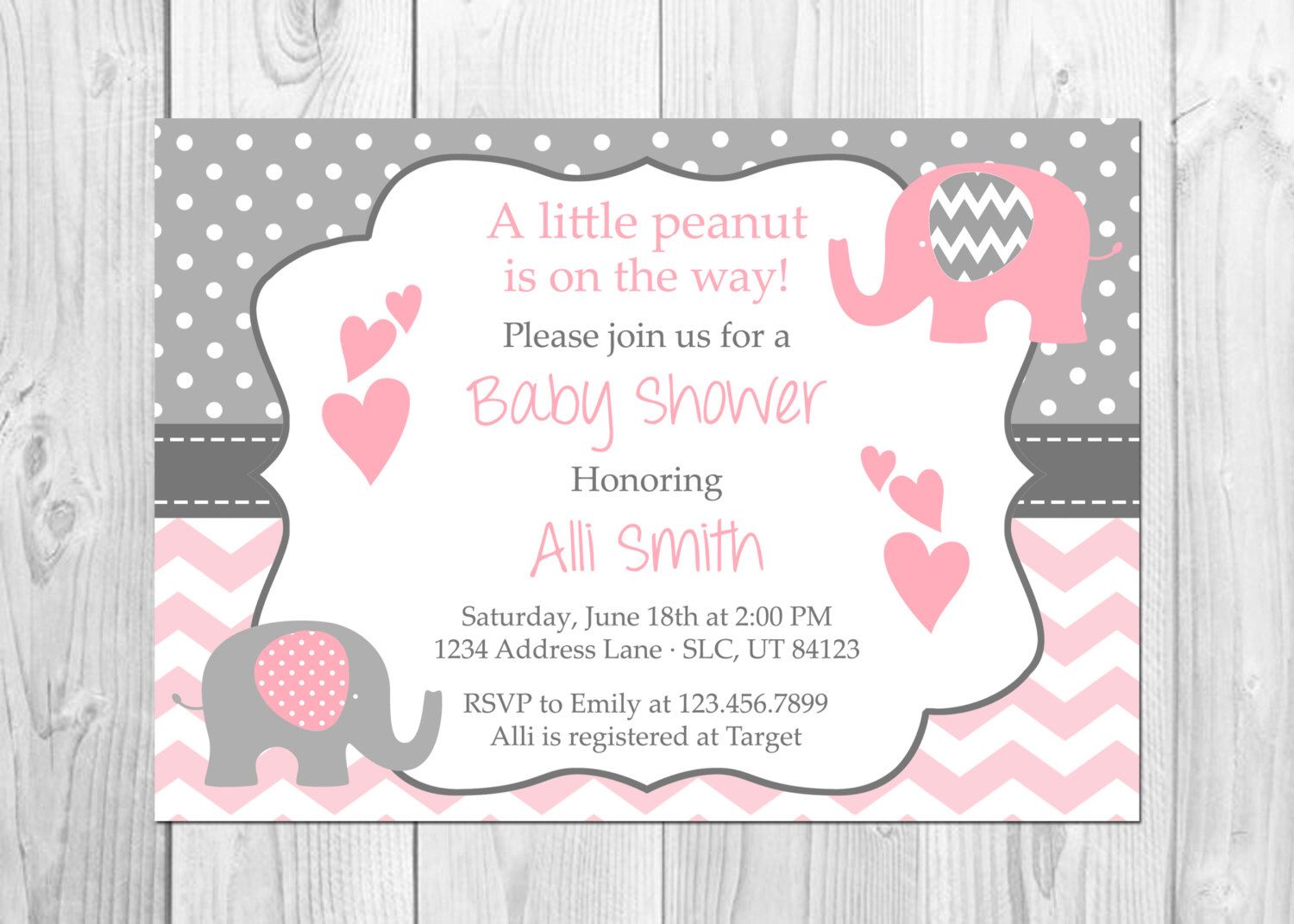 Full Size of Baby Shower:inspirational Elephant Baby Shower Invitations Photo Concepts Elephant Baby Shower Invitations Baby Shower Table Ideas Baby Shower Templates Baby Shower Messages Baby Shower Party Favors Pink And Grey Elephant Baby Shower Invitation Its A Elephant Chevron Pink Little Peanut Baby Shower Invitation Baby Shower By