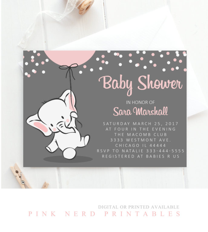 Large Size of Baby Shower:inspirational Elephant Baby Shower Invitations Photo Concepts Elephant Baby Shower Invitations Elephant Baby Shower Invitation Elephant Holding Balloon Baby Shower Invitation