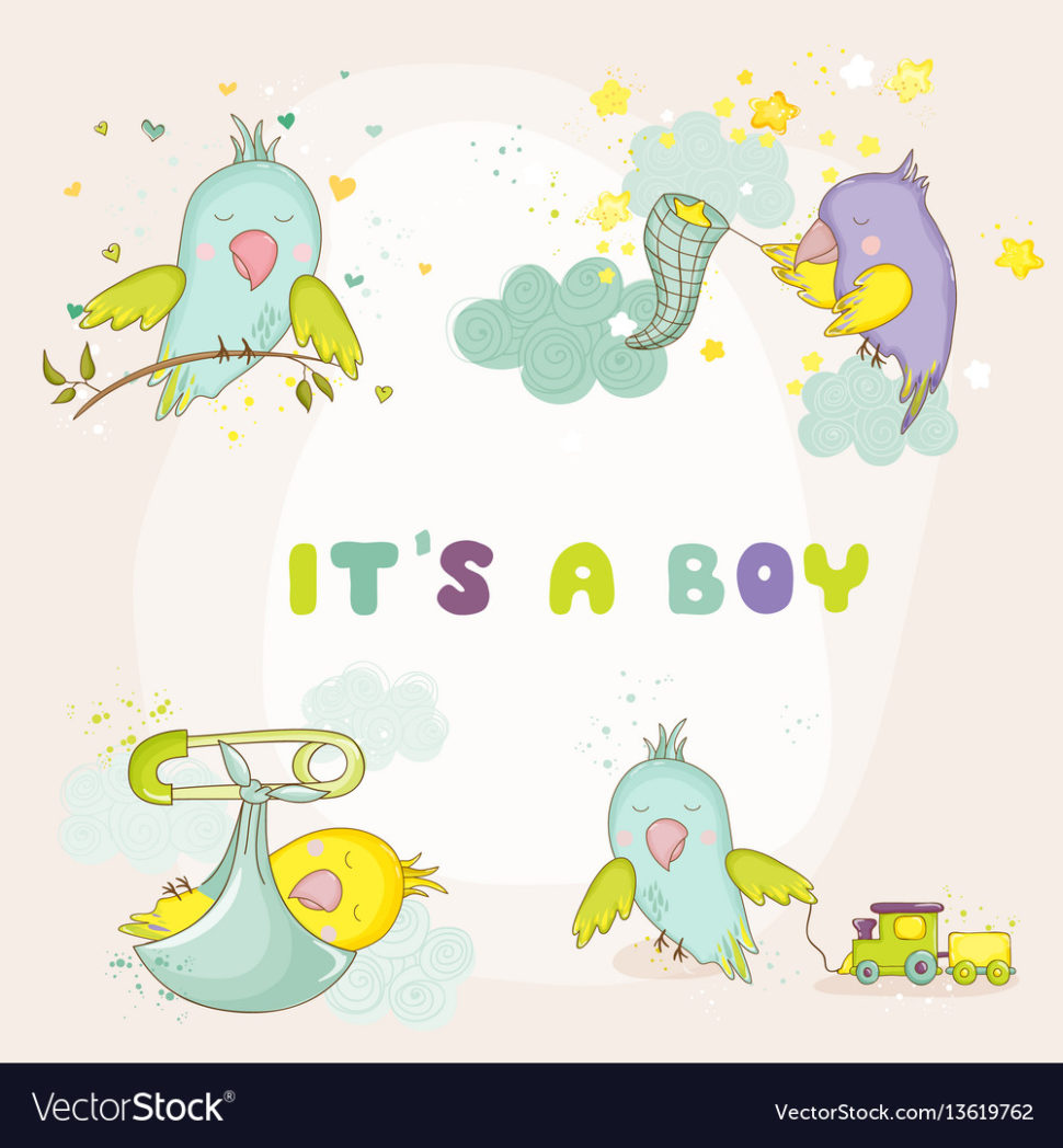 Medium Size of Baby Shower:graceful Baby Shower Cards Image Designs Newborn Cute Parrot Set For Baby Shower Cards Vector Image