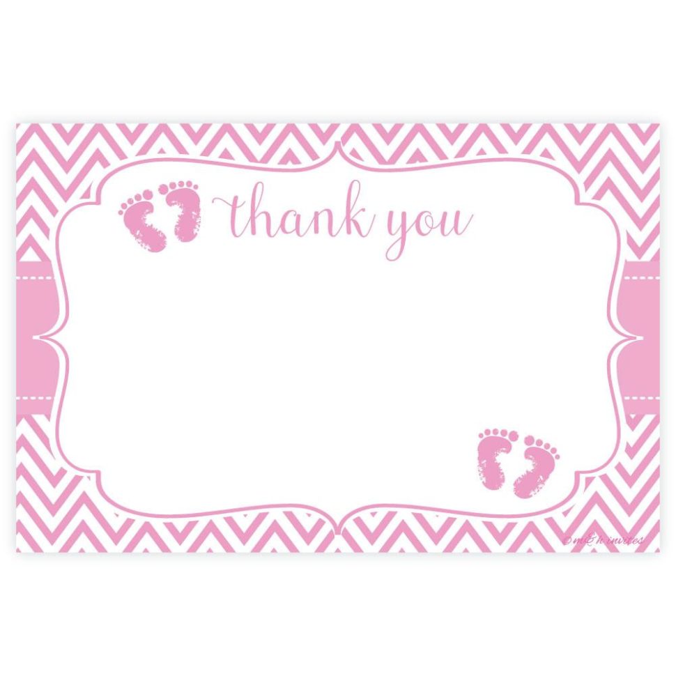 Medium Size of Baby Shower:72+ Rousing Baby Shower Thank You Cards Picture Ideas Pink Feet Baby Shower Thank You Note Cards Madison And Hill Pink Feet Baby Shower Thank You Cards