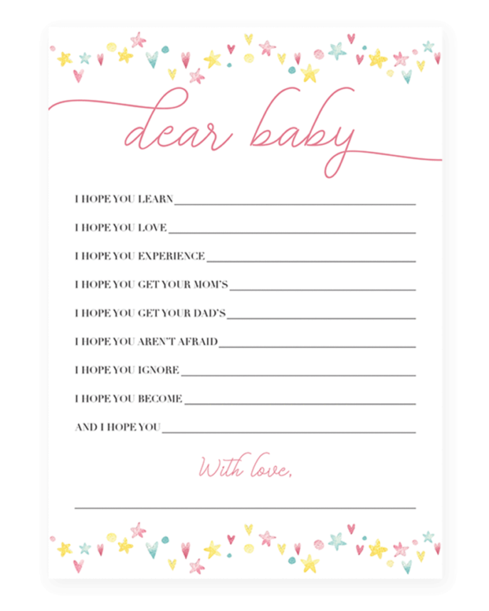 Large Size of Baby Shower:stylish Baby Shower Wishes Picture Inspirations Printable Baby Wishes Cards Instant Download Shower Wishes For Sweet Shower Wishes For Baby Printable Pink And Yellow By Littlesizzle
