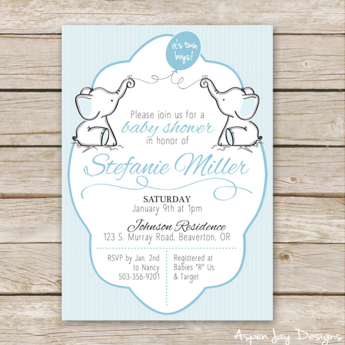Large Size of Baby Shower:inspirational Elephant Baby Shower Invitations Photo Concepts Twin Elephant Baby Shower Guest Book Printable Aspen Jay Twin Elephant Baby Shower Invites Not To Mention A Free Elephant Guest