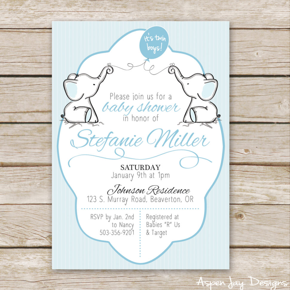 Medium Size of Baby Shower:inspirational Elephant Baby Shower Invitations Photo Concepts Twin Elephant Baby Shower Guest Book Printable Aspen Jay Twin Elephant Baby Shower Invites Not To Mention A Free Elephant Guest