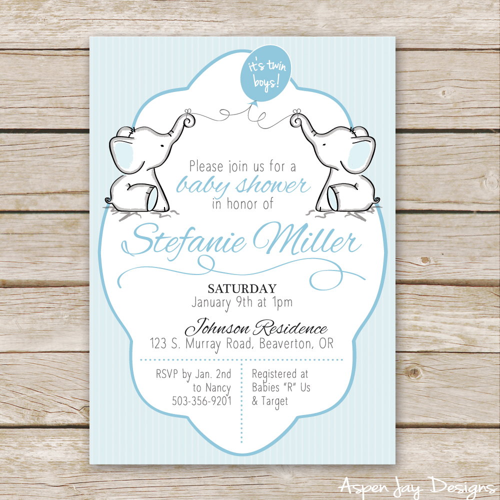 Full Size of Baby Shower:inspirational Elephant Baby Shower Invitations Photo Concepts Twin Elephant Baby Shower Guest Book Printable Aspen Jay Twin Elephant Baby Shower Invites Not To Mention A Free Elephant Guest