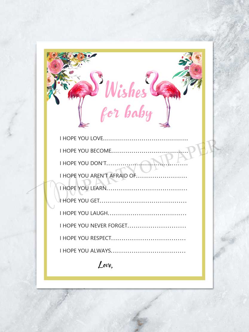 Full Size of Baby Shower:stylish Baby Shower Wishes Picture Inspirations Wishes For Baby Printable Baby Shower Wishes List Baby Shower Game Wishes For Baby Printable Baby Shower Wishes List Baby Shower Game Flamingo Baby Shower Pink Flamingo Tropical Baby Shower Digital File